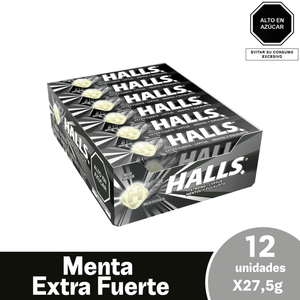 Halls Barra 9S Extra Strong Display x 12 Unds