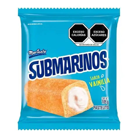 Submarinos Marinela sabor Vainilla 105 g