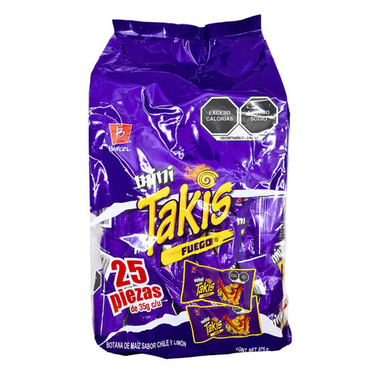 Barcel Mini Takis Fuego Pack 25 Piezas