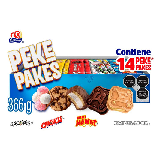 Galletas Gamesa Peke Pakes 14 Piezas 366g