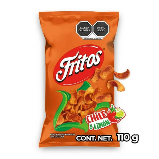 Botana Fritos chile y limón 110 g