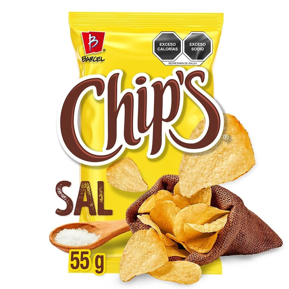 Papas Barcel Chip's Chip's Sal de Mar 55g