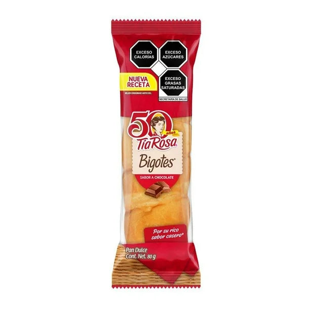 BIGOTES DE CHOCOLATE 80G TIA ROSA