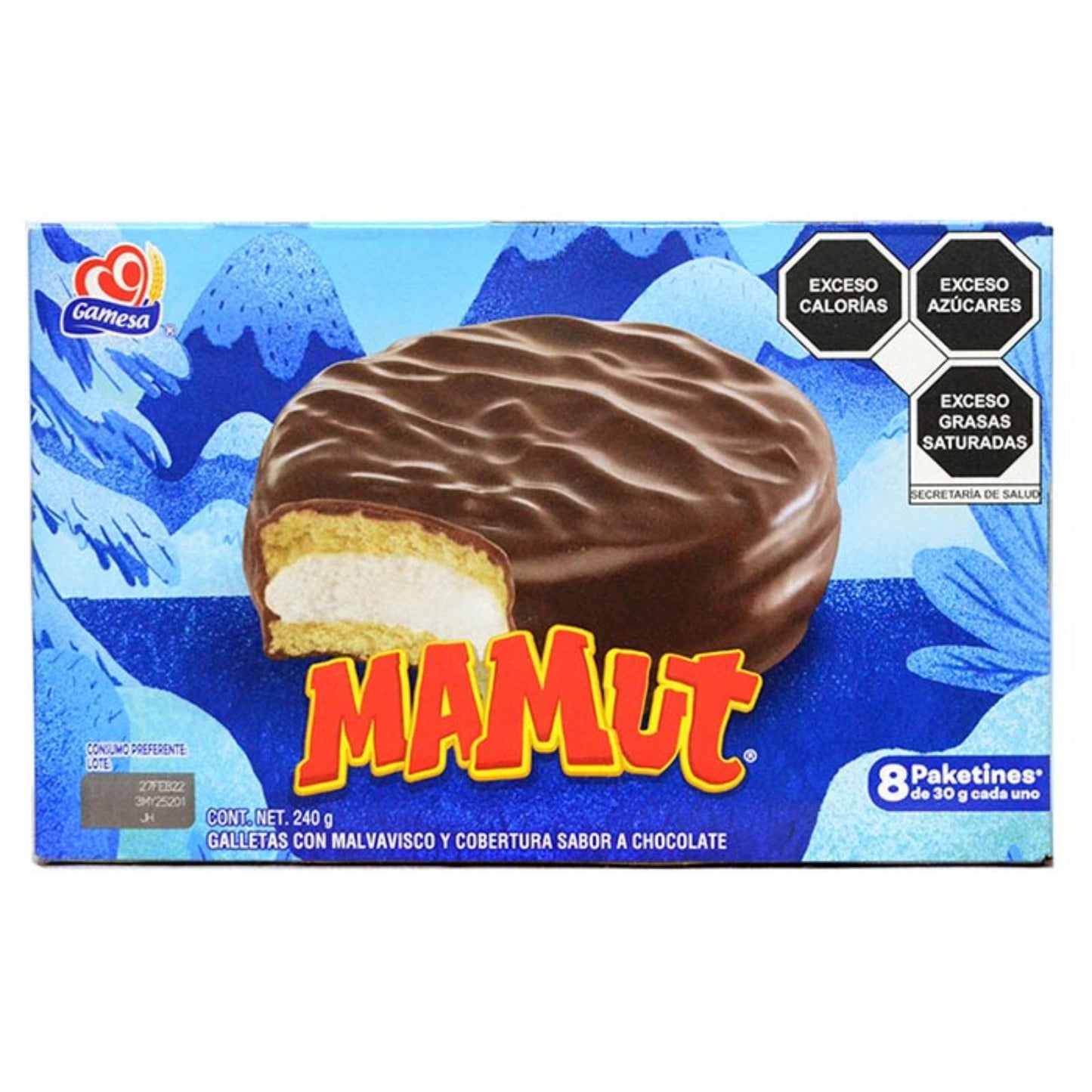 GALLETAS MAMUT 240 GRS GAMESA 8 PKTES