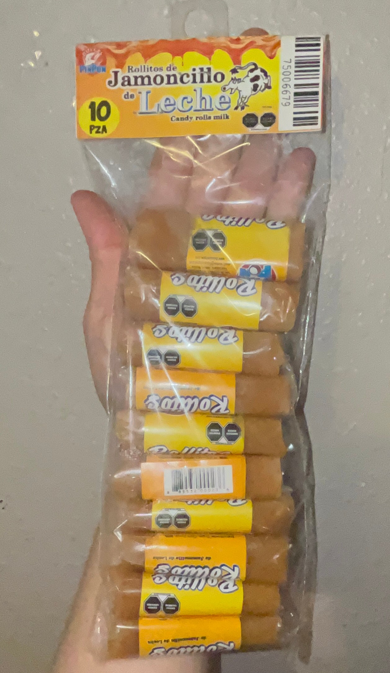 ROLLITOS DE JAMONCILLO DE LECHE 10 PIEZAS