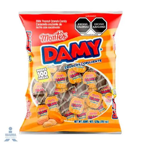 Caramelo Crujiente Montes Damy 100 pzas.