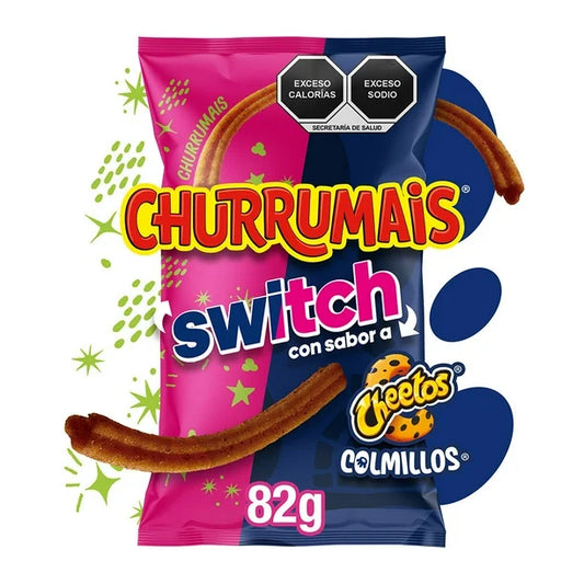 Botana Churrumais switch con sabor a Cheetos Colmillos 82 g