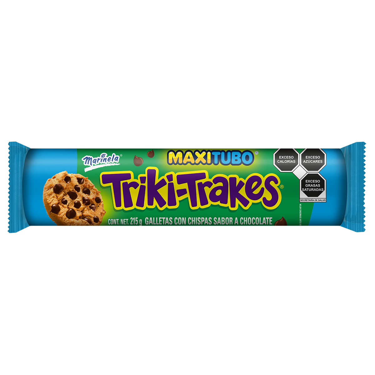 Galletas Triki-Trakes Maxitubo con chispas sabor chocolate